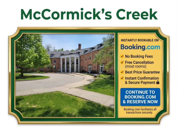 Book a room at Canyon Inn at McCormick's Creek State Park