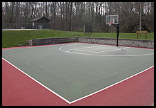 basketball court outside Recreation Center