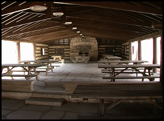 Beech Grove Shelter House interior