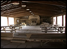 interior of Beech Grove Shelter House